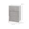 Flash Furniture White/Gray 3 Drawer Storage Dresser Organizer WX-5L20-X-WH-GR-GG - alternate 3